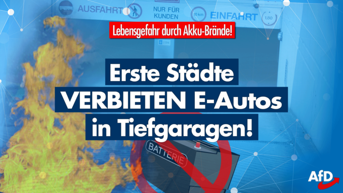Wegen Brandgefahr: Erste Städte sperren Tiefgarage für E-Autos!
